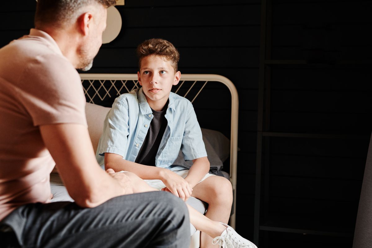 parent child talking