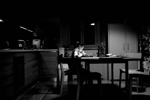 kitchen table homework