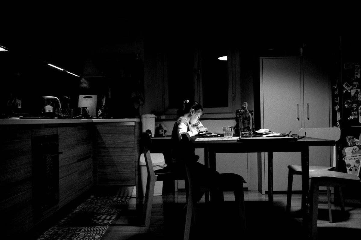kitchen table homework